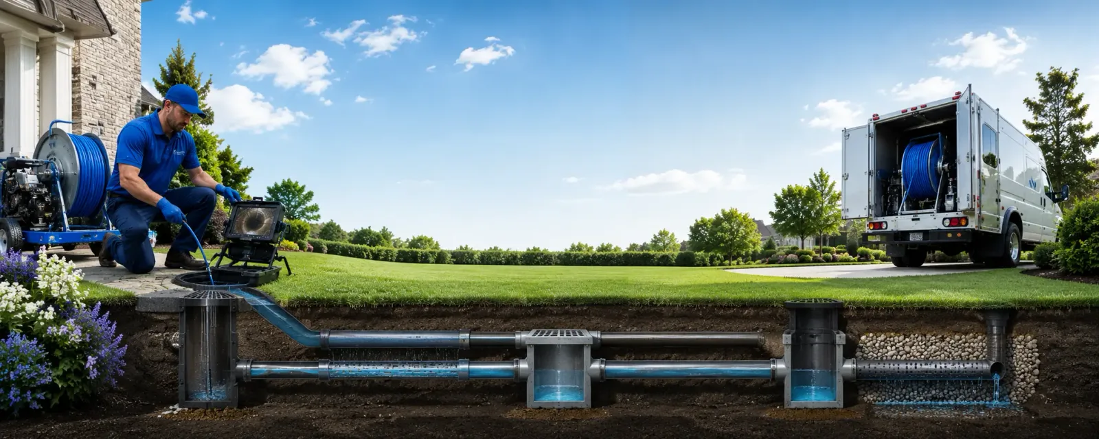 Outdoor drain cleaning information for South Thomaston, ME